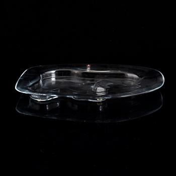 a centenary celebration glass dish signed and numbered "Alvar Aalto 100 1998 Iittala 407/1998".