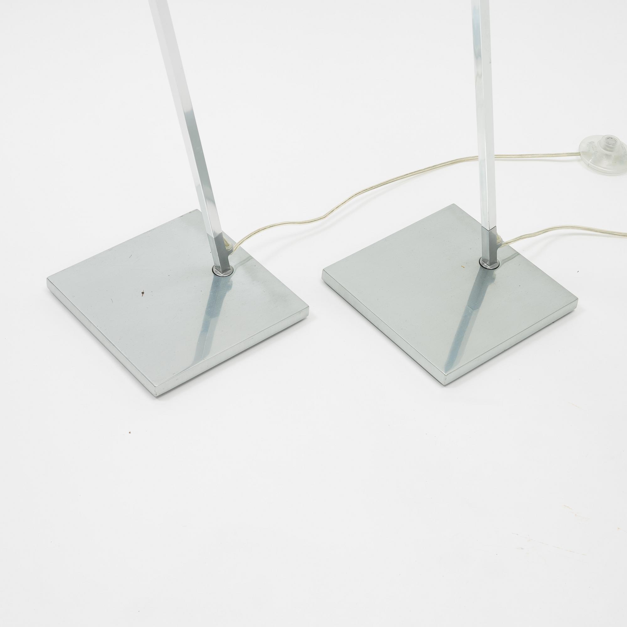 Philippe Starck, a pair of 'Kelvin' floor lights, Flos, Italy.