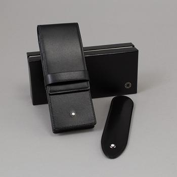 2 pen cases, Mont Blanc.
