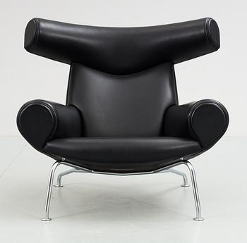 A Hans J Wegner 'Ox-Chair', by Erik Jørgensen, Denmark 2008.