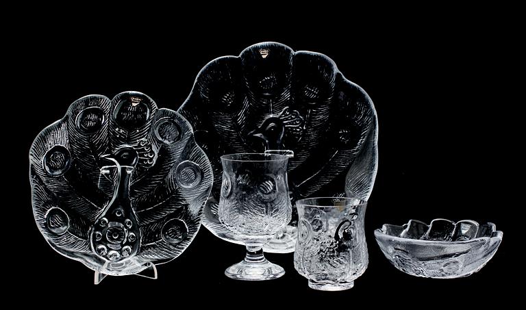SERVIS, 40 del, glas, "Eden", Lars Hellsten, Orrefors.