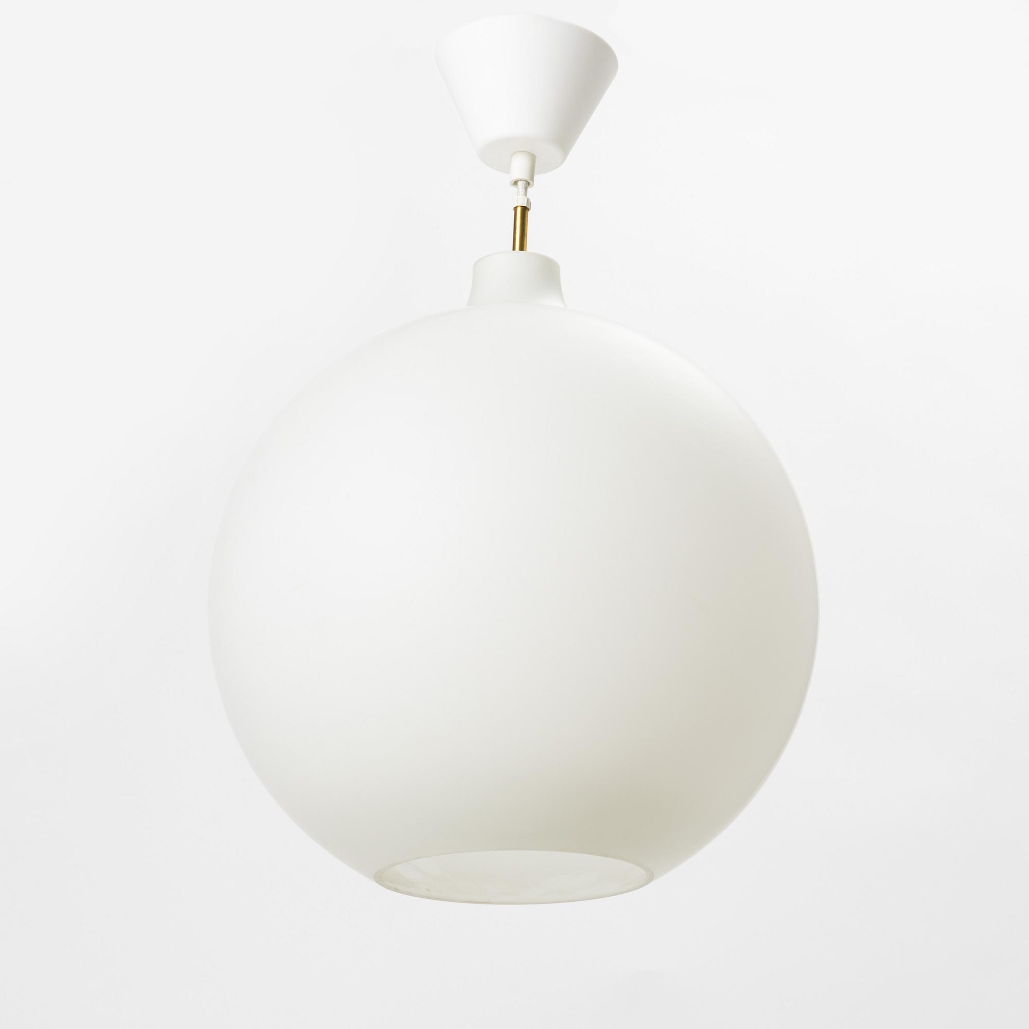 Vilhelm Wohlert, taklampa, "Satellit" för Louis Poulsen, Danmark. 1900-talets slut.