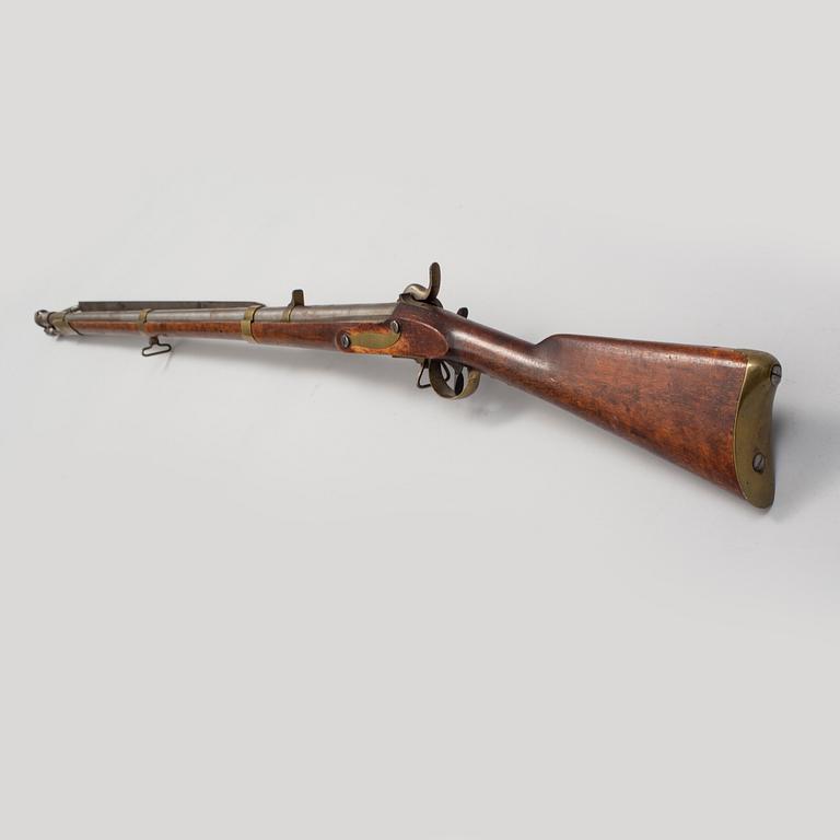 A Swedish percussion rifle 1845-54 pattern.