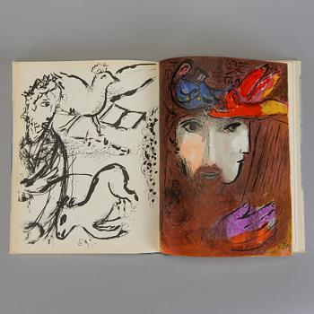 MARC CHAGALL, book with 30 lithographs (incl. cover and title page) 18 of which in colour, "Illustrations for the Bible".