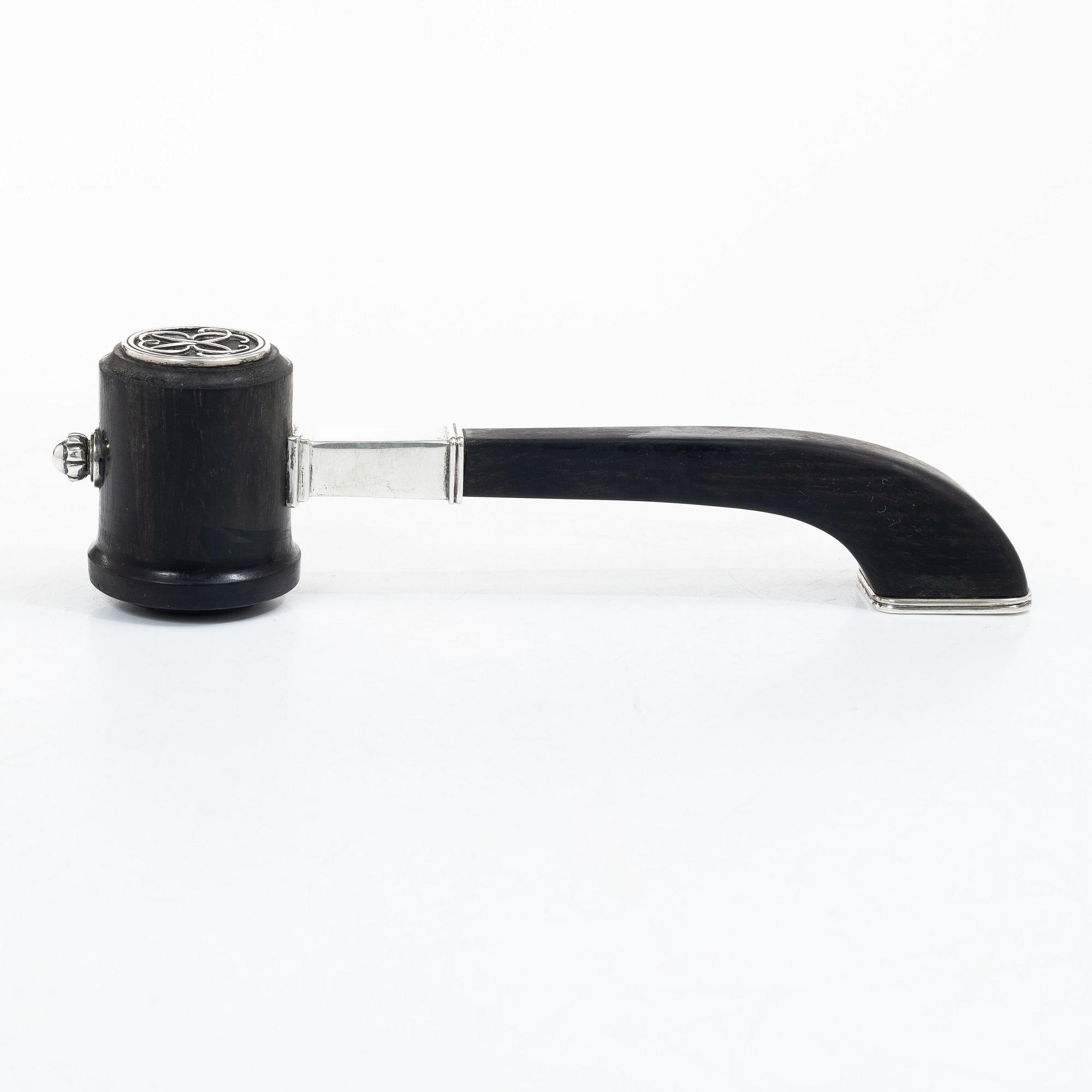 Atelier Borgila, A silver and wood ceremonial mallet, Stockholm, Sweden 1941.