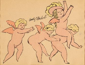 ANDY WARHOL, handcoloured offset lithograph.
