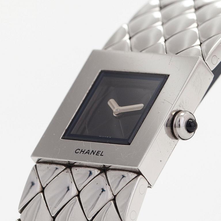 Chanel, Matelasse Acier, wristwatch, 19 mm.