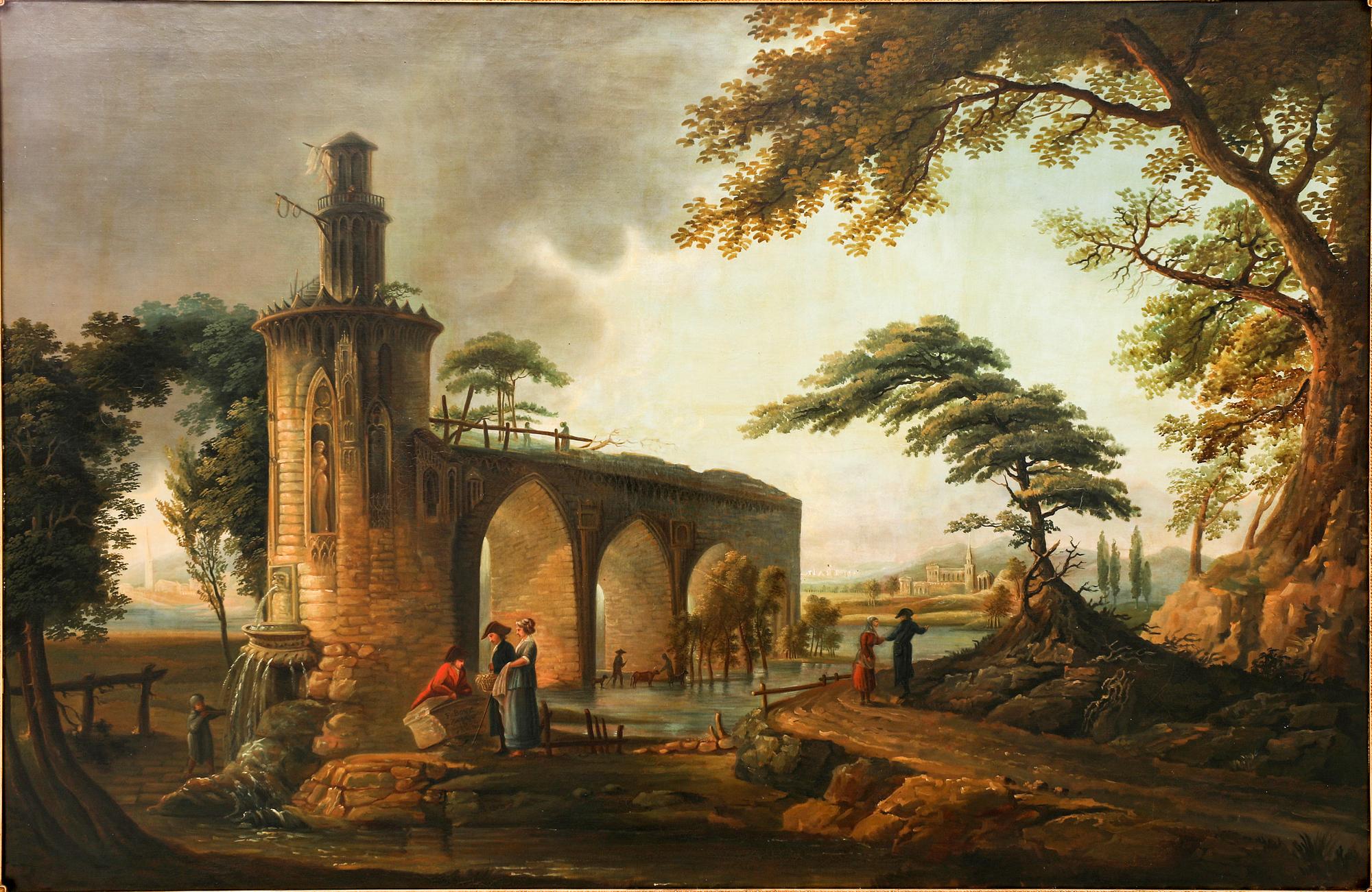 Okänd konstnär 1800-tal , oil on canvas.