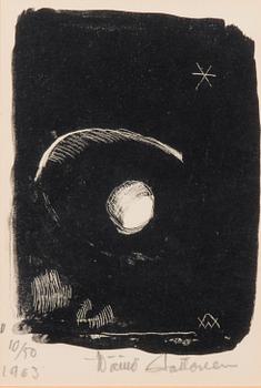 WÄINÖ AALTONEN, litografi, signerad och daterad 1963, numrerad 10/50.