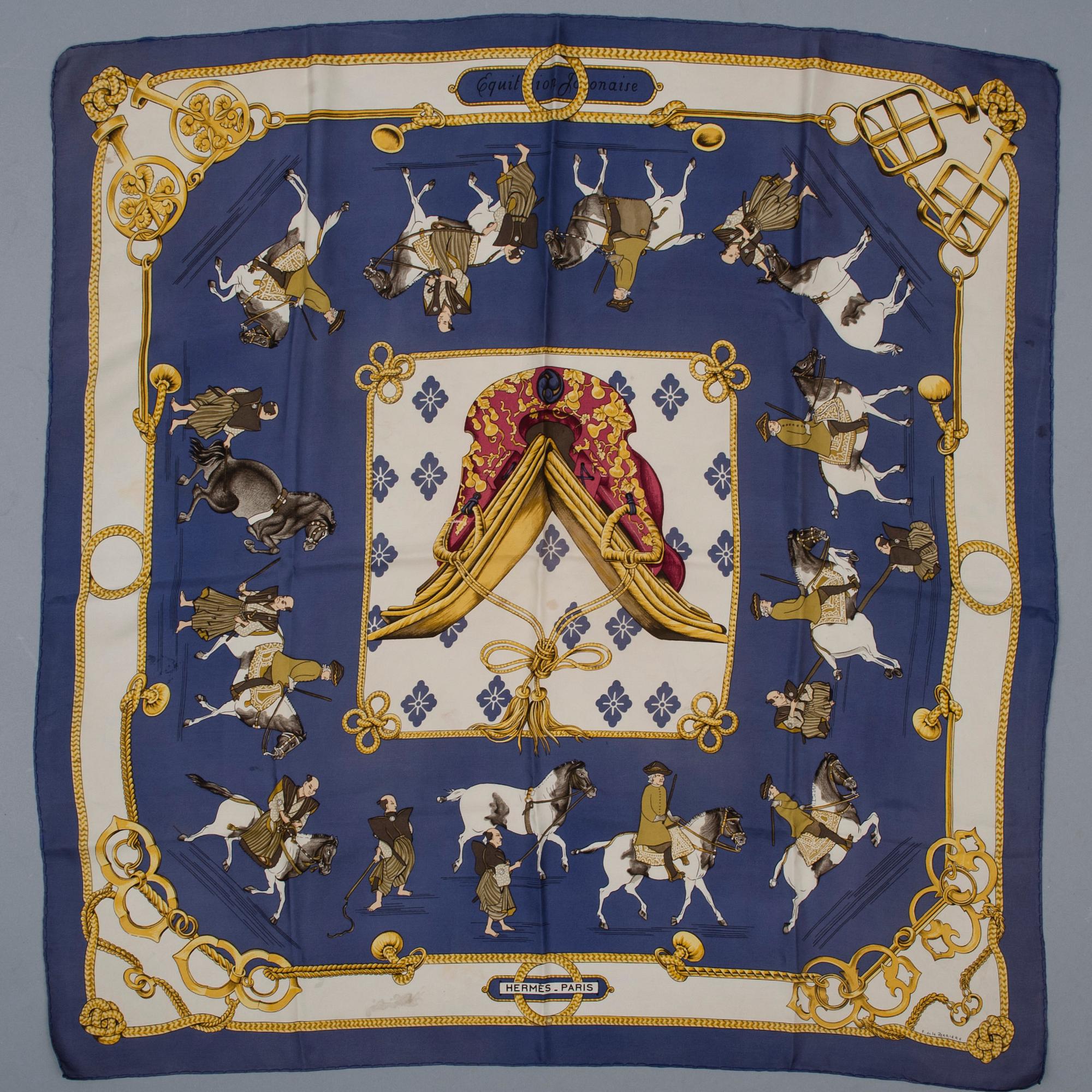 SCARF, "Equitation Japonaise", Hermès.
