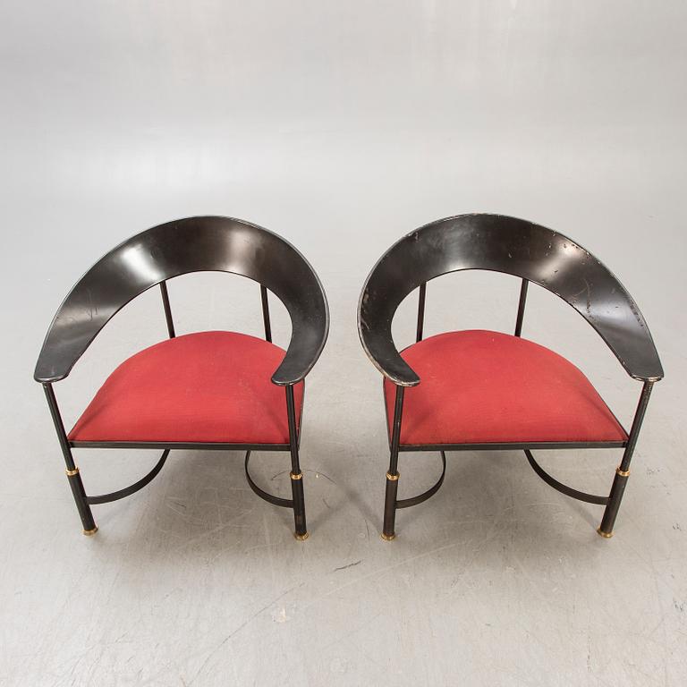 Armchairs / armchairs, probably Italy, a pair, second half of the 20th century.
