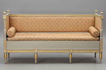 SOFFA, gustavianskt provinsarbete. 1800-talets början. Trol Lindome.