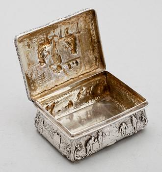 DOSA, silver, sannolikt Dijon, Frankrike, 1700-tal. Vikt ca 154 g.