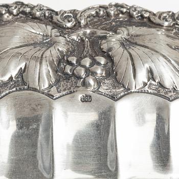 Tray, silver, 20th century.