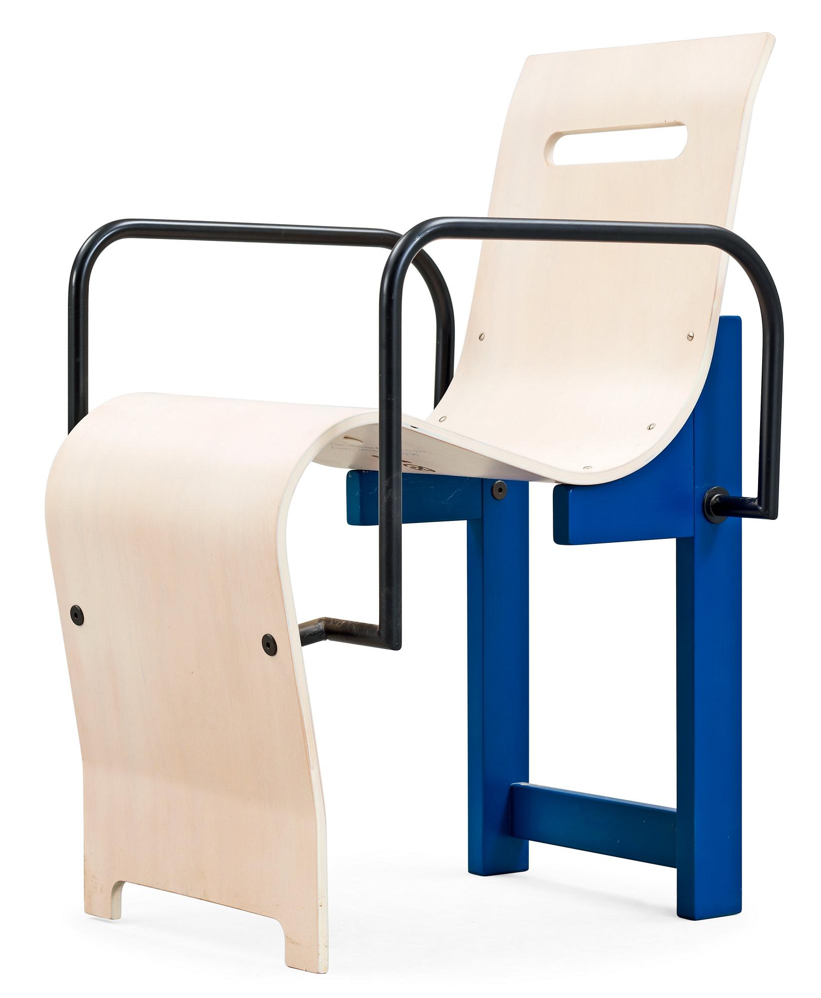 A John Kandell armchair, "Kontrast" Källemo, Sweden.
