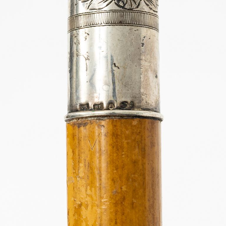 Käppar, 6 st, trä och silver, bl.a. MGAB, Uppsala, 1960.