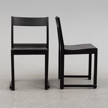 A set of six 'Orkesterstolen' chairs by Sven Markelius.