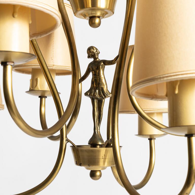 Swedish Modern, Ceiling lamp, 1940s.