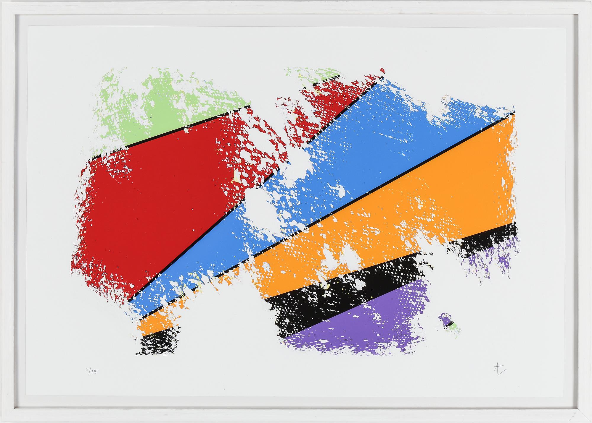 ANDREAS LUNDBERG, diptyk, 2 st, färglitografier, signerade och numrerade 11/75.