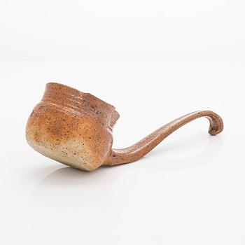 Kyllikki Salmenhaara, a stoneware, ladle, signed KS.