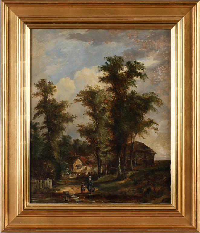 NORWICH SCHOOL, olja på pannå, ej signerad, England, 1800-talets första hälft.