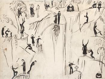 178. Nils von Dardel, Sketch to "Vattenfallet".