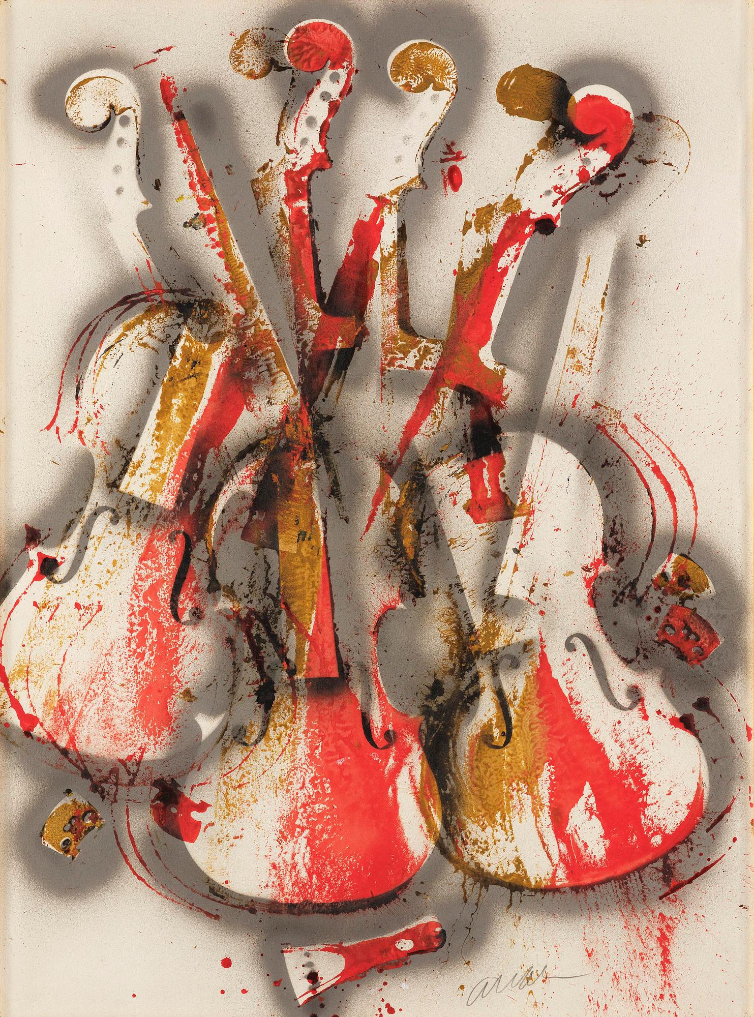 Arman (Armand Pierre Fernandez), "Orange and Grey Concerto".