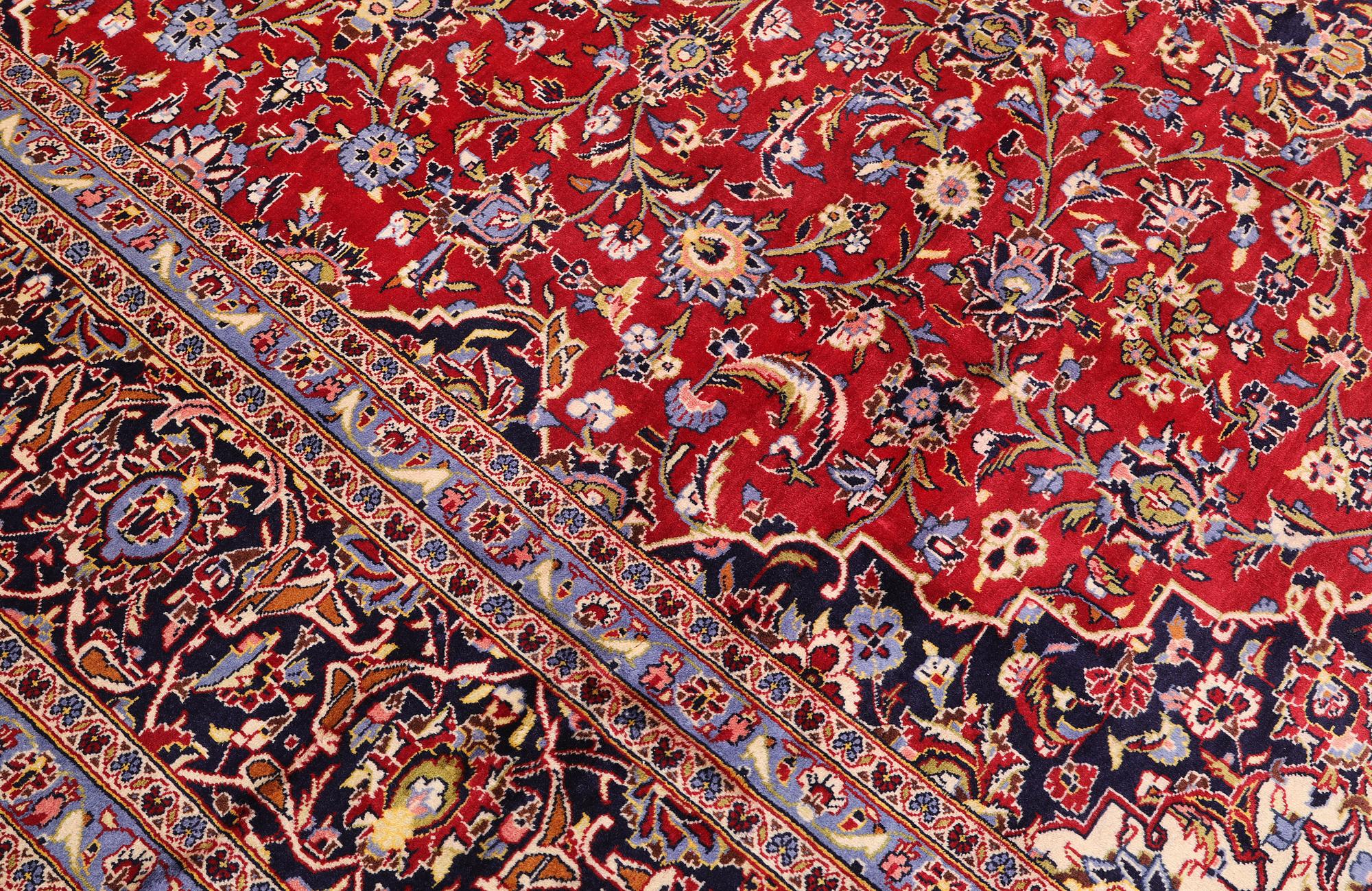 A Keshan carpet, 390 x 297 cm.