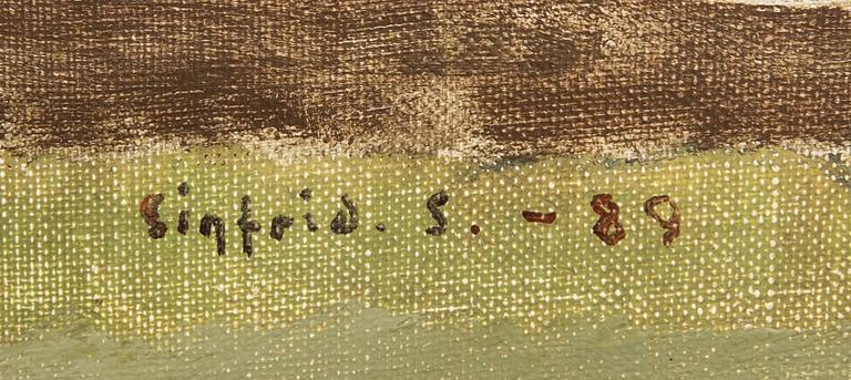 Sigfrid Södergren, Woman with umbrella.