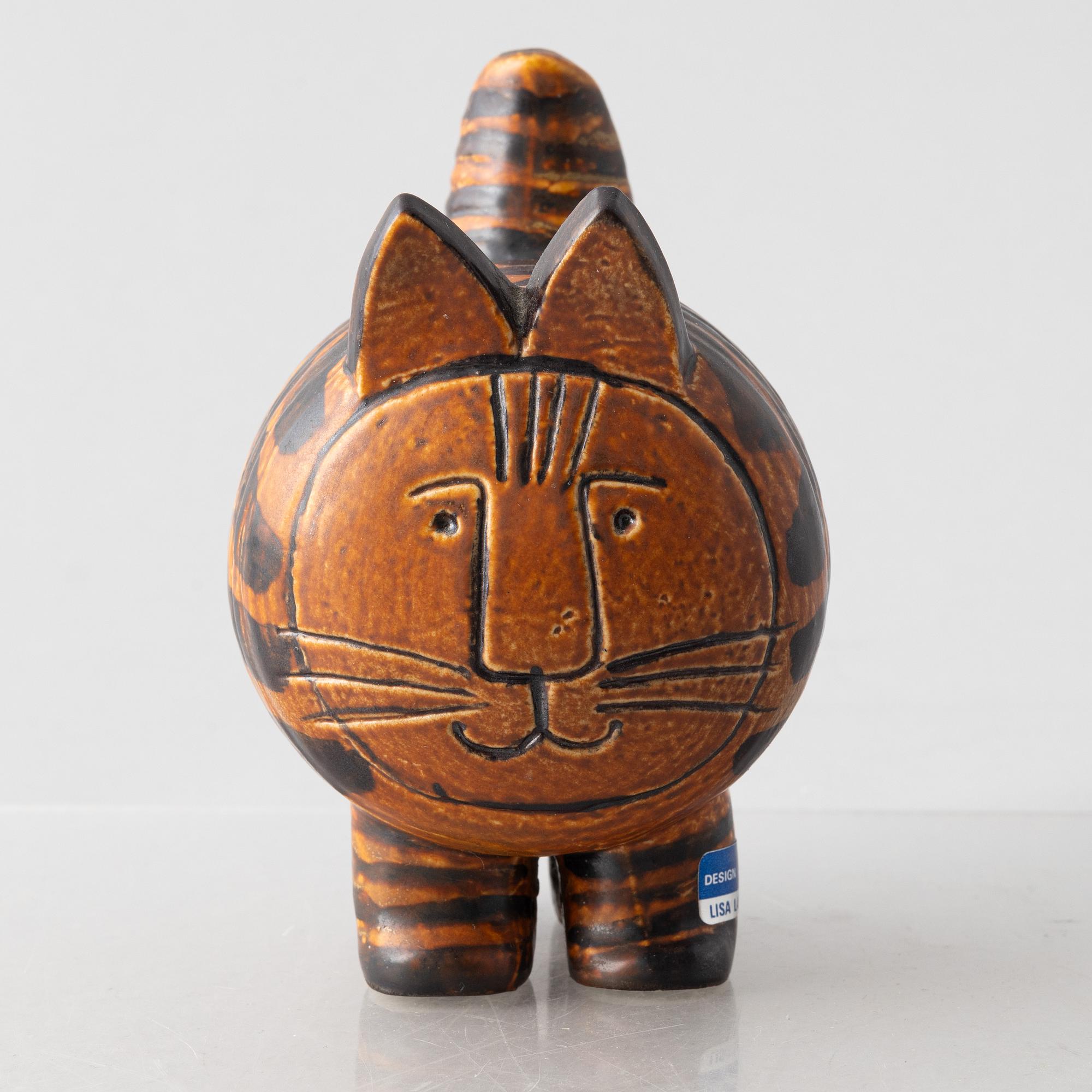 Lisa Larson, figurin, stengods, "Stora katten" ur serien "Jura", Gustavsberg.