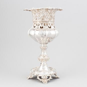 A Swedish mid 19th century silver urn, mark of Gustaf Möllenborg, Stockholm 1856.