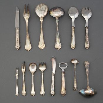 122 PIECES OF SILVER CUTLERY, Cohr, Denmark, 1950s.
