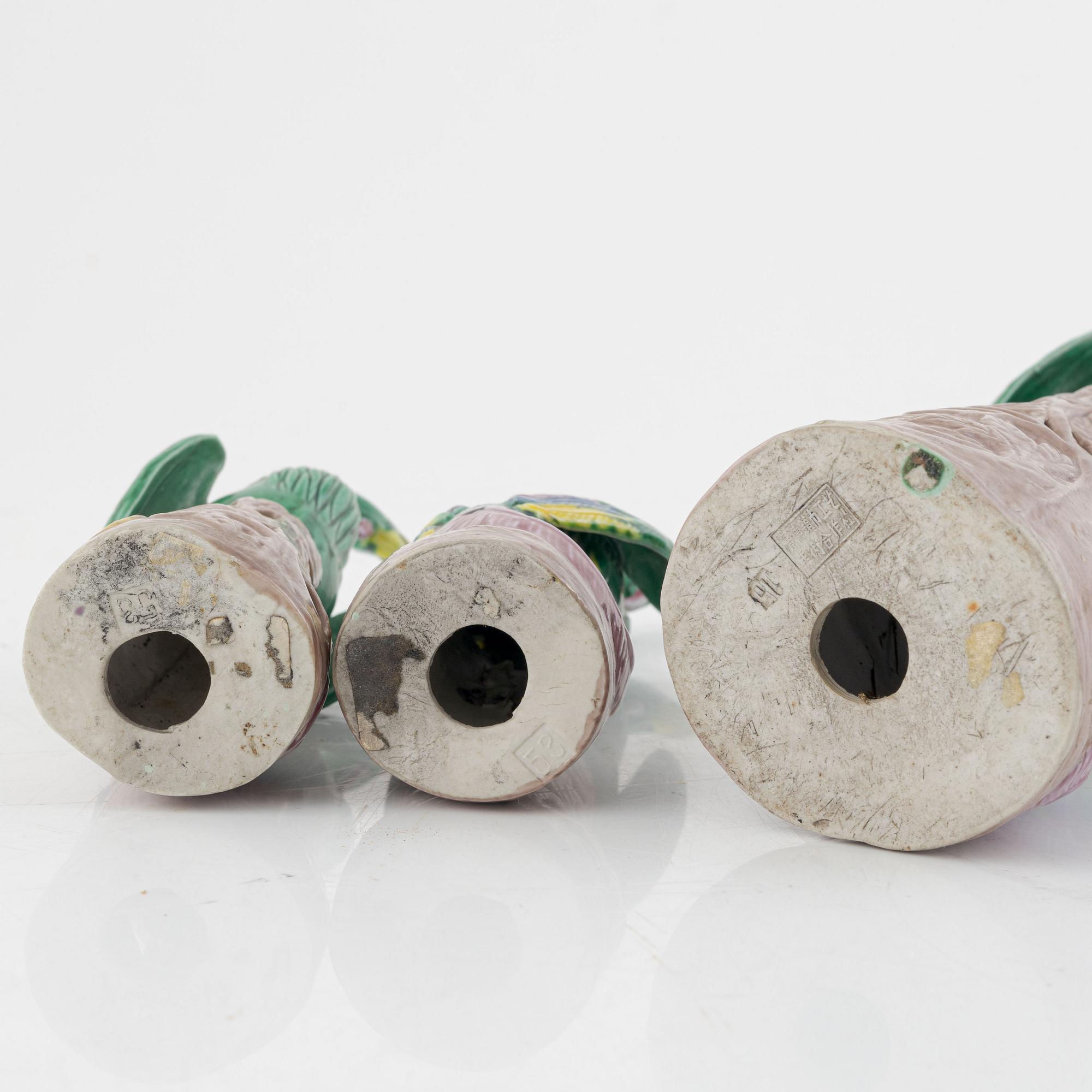 A group of nine Chinese porcelain figures, modern manufacturing.