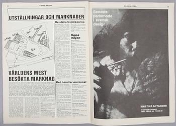 BENGT LINDSTRÖM, blandteknik, papper klistrad på duk, Paris 1975.