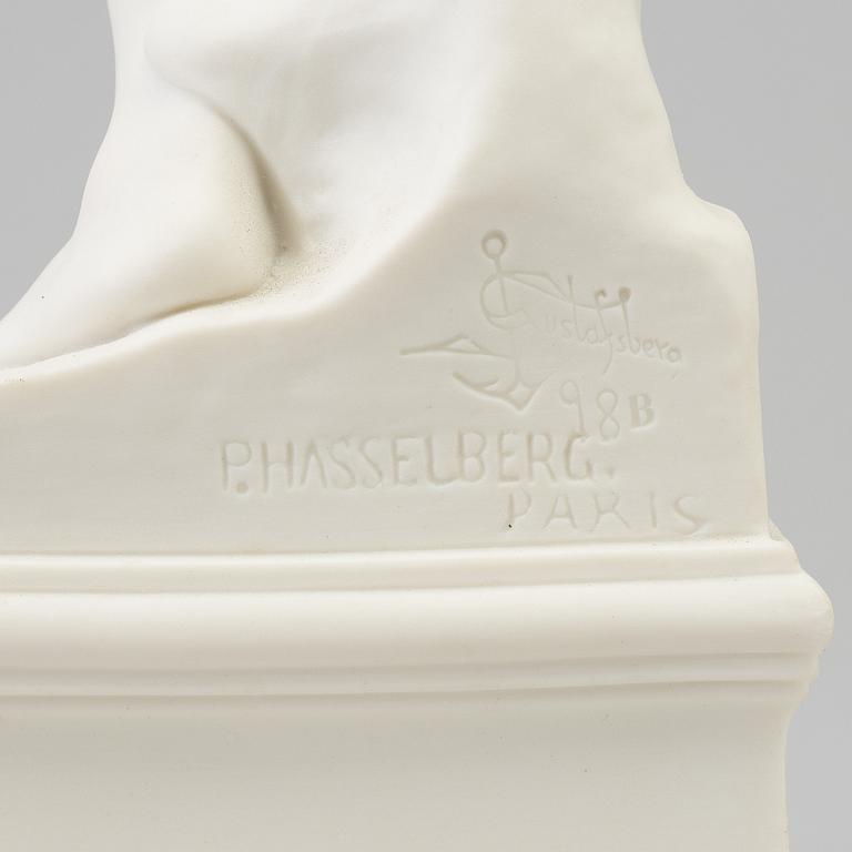 PER HASSELBERG, after, a parian ware figurine,  Gustafsberg, circa 1900-.