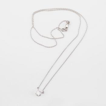 COLLIER, 18K vitguld och diamant ca 0.83 ct.