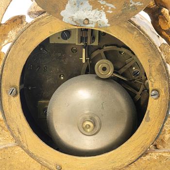 A mantel clock, France, around 1900.