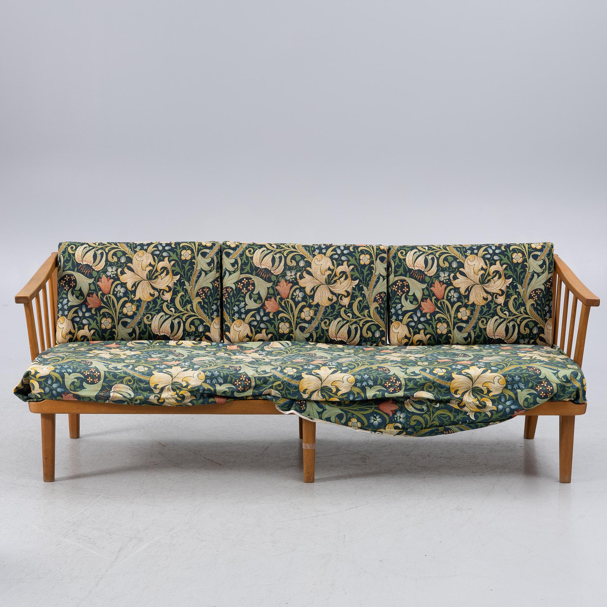 Carl Malmsten, sofa, 'Visingsö', end of the 20th century.