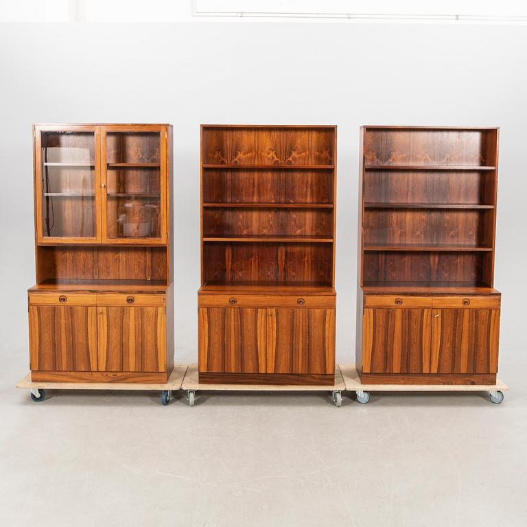 Bertil Fridhagen, 3 "Bonett" Bookshelves, Bodafors 1960s.