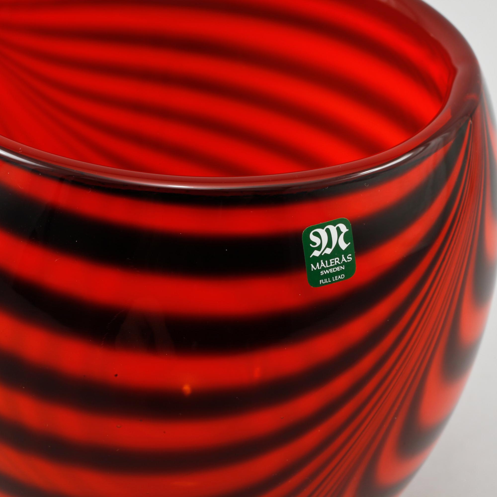 VAS, glas, Målerås glasbruk, sent 1900-tal.