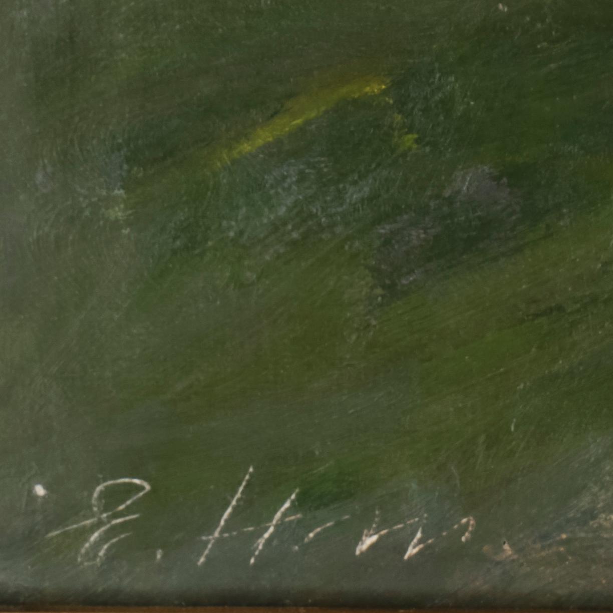 ERIK G HALLSTRÖM, olja på duk, signerad.