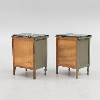 Nightstands, a pair, first half of the 20th century.