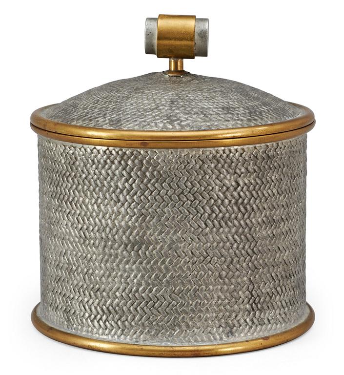 Estrid Ericson, An Estrid Ericson pewter box with cover, Svenskt Tenn, Stockholm 1936.