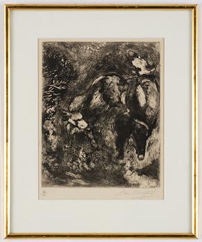 Marc Chagall, "Les deux taureaux et une grenouille".