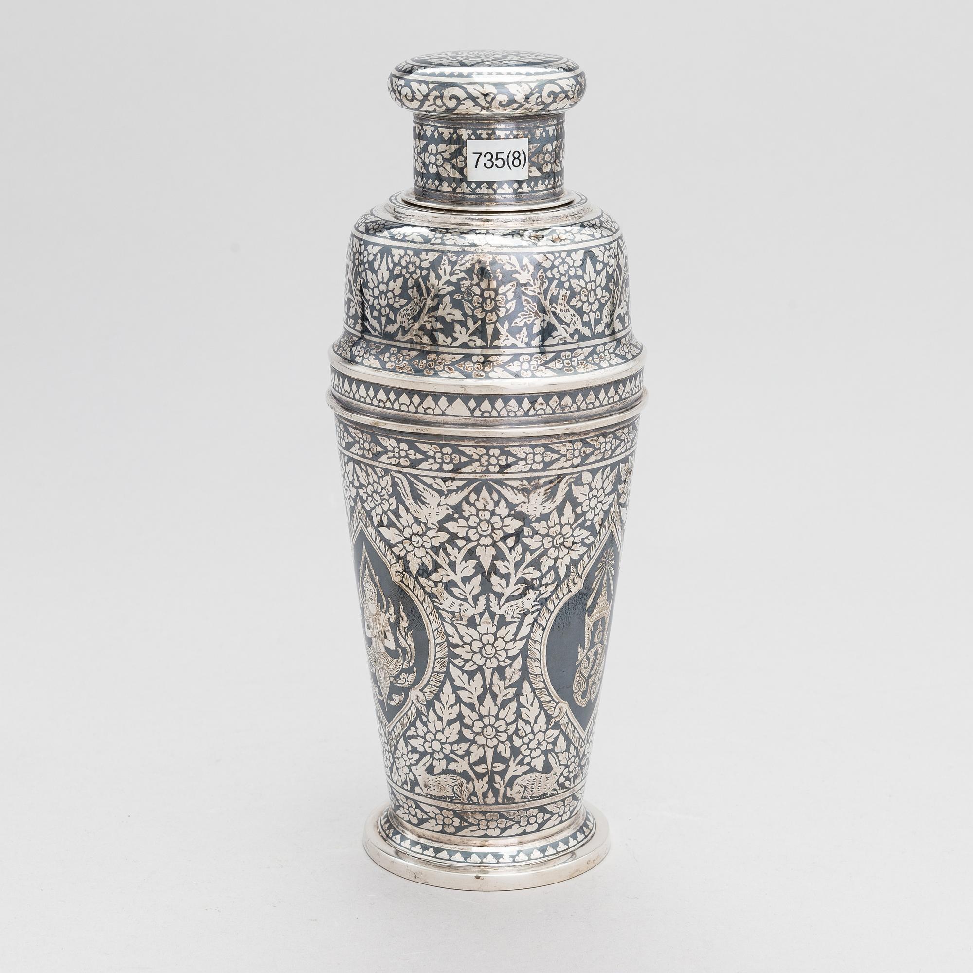 Cocktailsetti, 8 osaa, Thaimaa, 1900-luku.