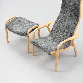Yngve Ekström, a 'Lamino' easy chair and footrest, Swedese.