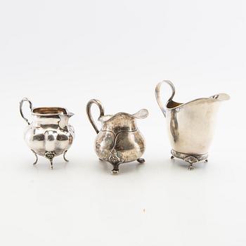 Gräddsnipor 3 st silver 1900-tal.