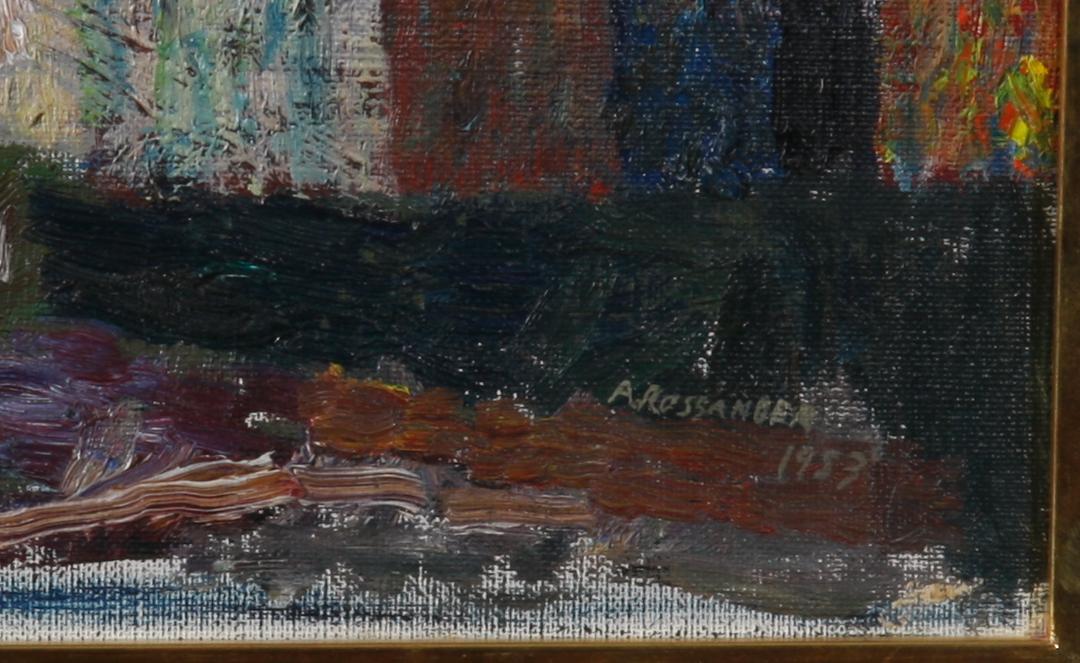 ROSSANDER BJÖRKSKOG, ARMAND. Olja på duk. Sign. o dat. -53.