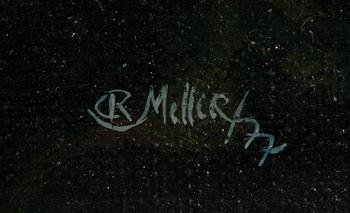 REIJO MELLER, öljy kankaalle, signeerattu ja päivätty -77.