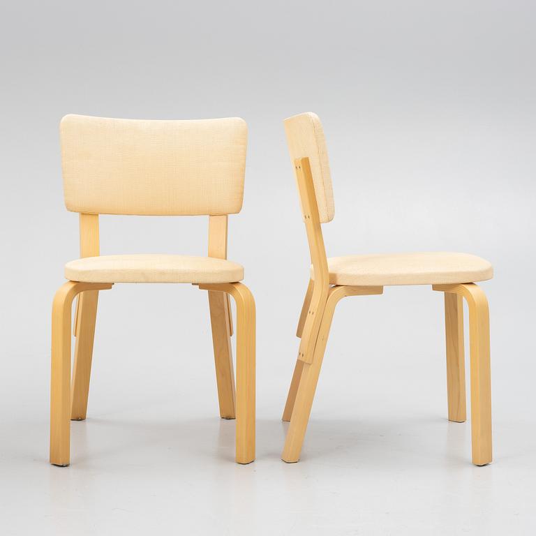 Alvar Aalto, four model 63 chairs, Artek, late 20th century.
